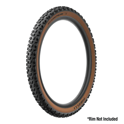 Pirelli Scorpion Enduro S Classic Tan 65-622 (29x 2.6) MTB Bicycle Tire  - Designed for Demanding XC Courses, 60TPI and Hard Wall Casing- Mountain Bike Tire w/Keychain (2 Pk)