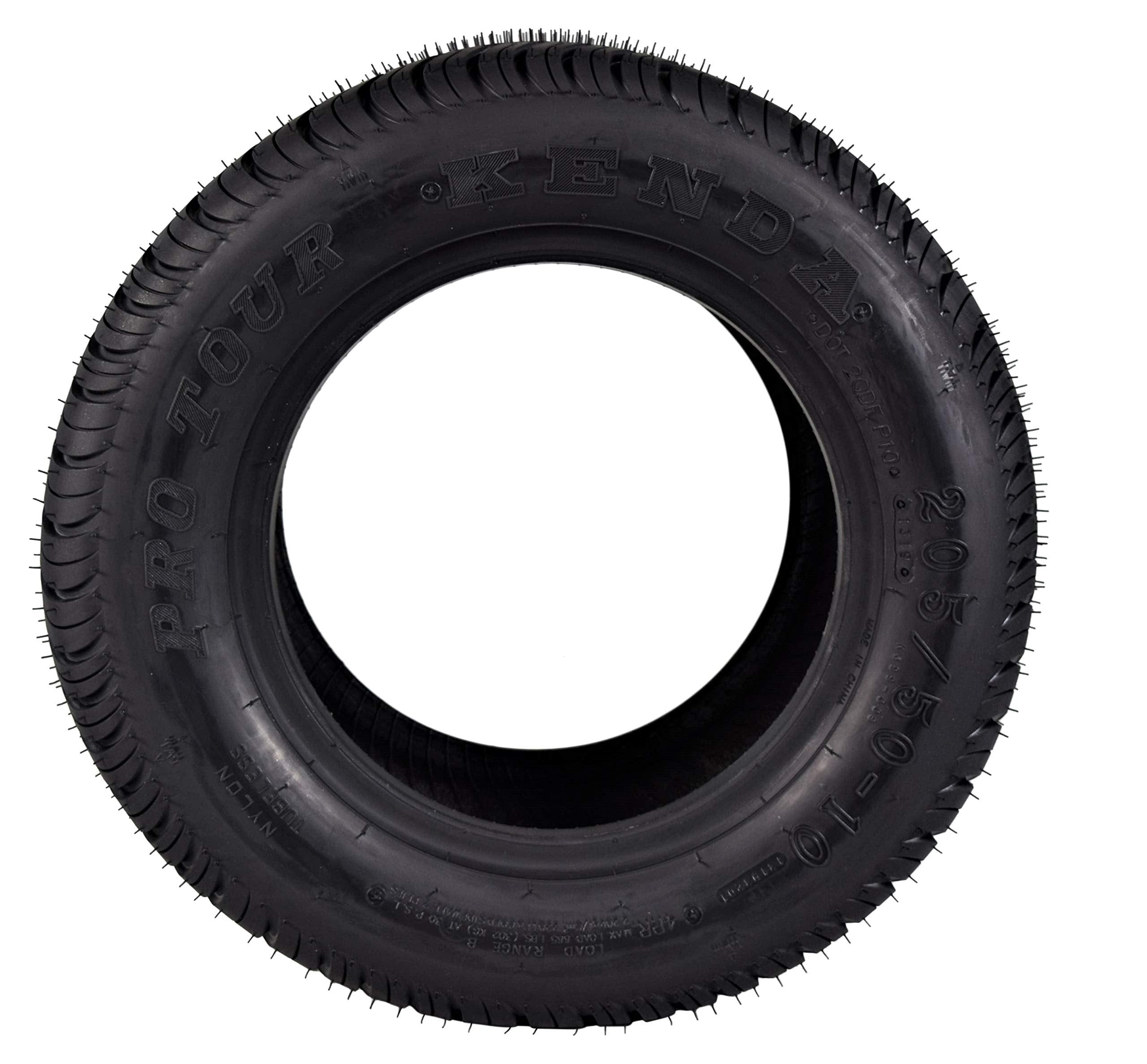 Kenda 277010N4 205/50-10 Pro Tour 4 Ply Tubeless Golf Cart Tires 4 Pack