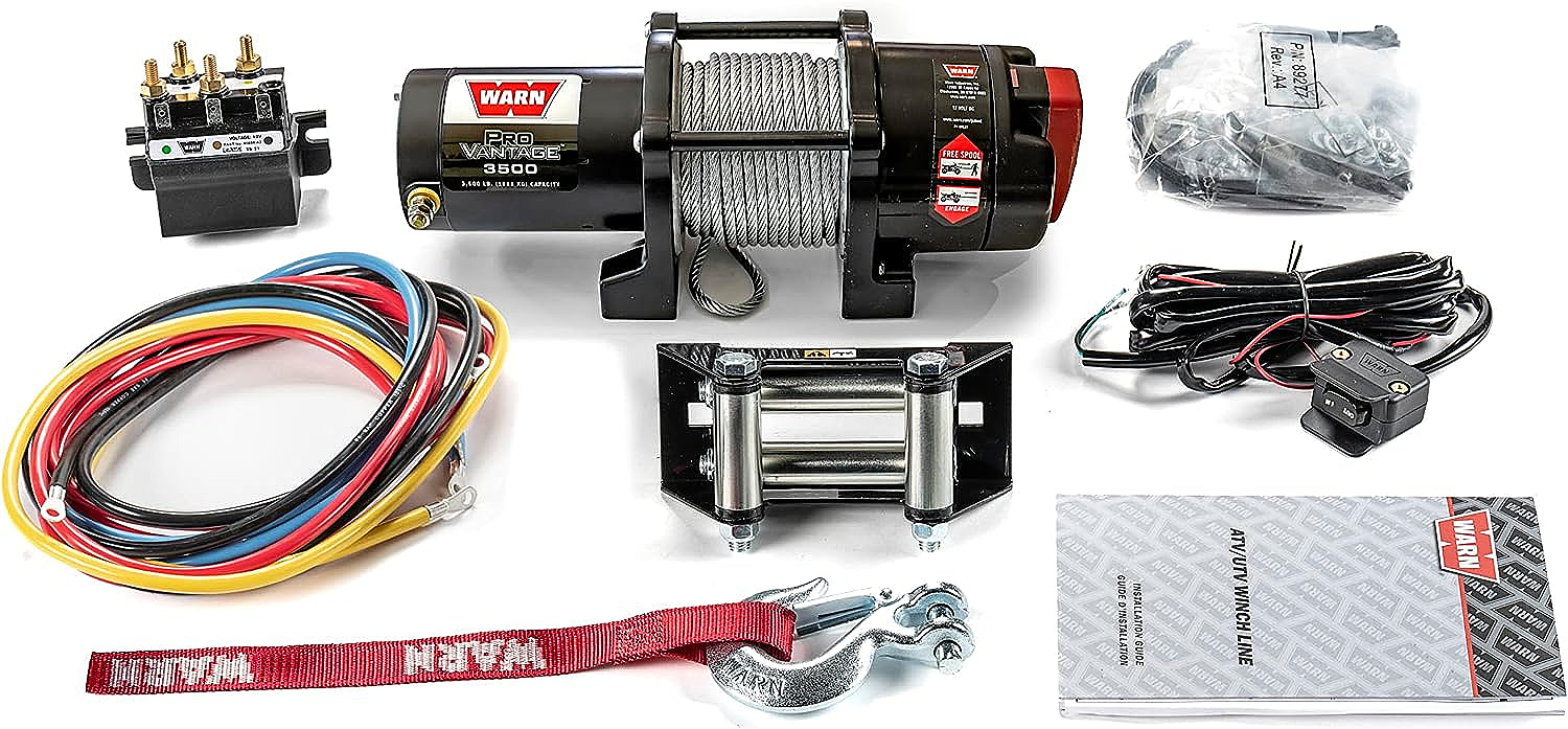 Warn 90350 ProVantage 3500 Winch - 3500 lb. Capacity 50 ft. Of 3/16 in Wire Rope