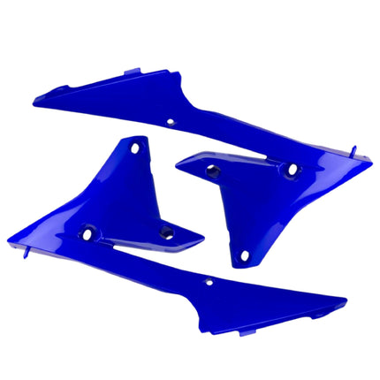 Polisport Blue Radiator Scoops for Yamaha YZ/WR 250F/450F/FX (2014-2019) - OEM Fit, Glossy Finish, Lightweight & Impact-Resistant Upgrade for Off-Road Durability and Style