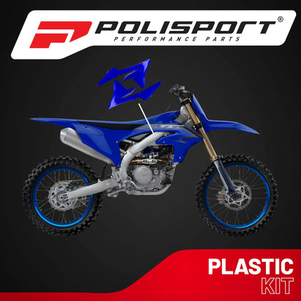 Polisport Blue Radiator Scoops for Yamaha YZ/WR 250F/450F/FX (2014-2019) - OEM Fit, Glossy Finish, Lightweight & Impact-Resistant Upgrade for Off-Road Durability and Style