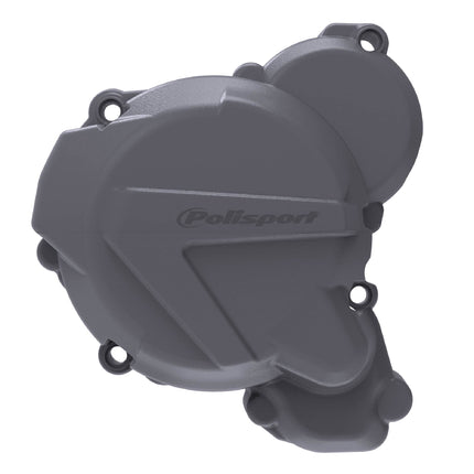 Polisport Motocross Motorcycles (MX) Ignition Covers Protector Kit for KTM EXC 250/300 TPI & Husqvarna TE 250/300 (2017-2023) Dirt Bikes - Protects Against Rocks and Scratches for MX/Enduro Nardo Grey