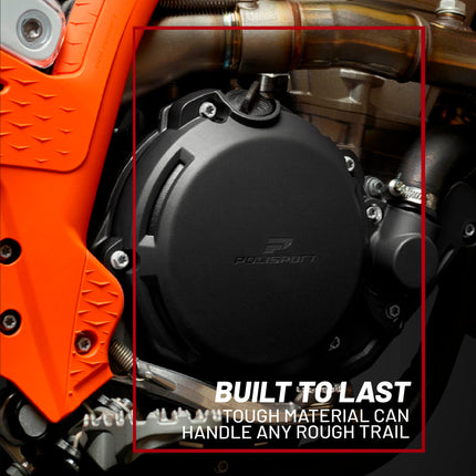 Polisport Motocross Motorcycles (MX) Ignition Covers Protector Kit for KTM EXC 250/300 TPI & Husqvarna TE 250/300 (2017-2023) Dirt Bikes - Protects Against Rocks and Scratches for MX/Enduro Nardo Grey