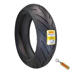 Pirelli Diablo Rosso III 3 190/50 ZR17 Rear Motorcycle Tire with Keychain