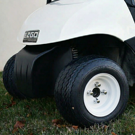 Kenda Hole-N-1 K389 18x8.5-8 Golf Cart Tire with 4-Ply Rating & Pre-Assembled White Wheel with Keychain - Hole in one - 4-Pack