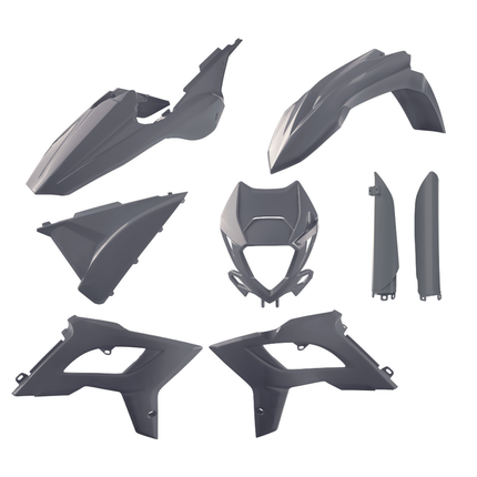 Polisport Motocross (MX) Restyling Kit for Beta RR 2T/4T (2018) Dirt Bike - OEM Quality, Durable, Flexible & Perfect Fit - Nardo Grey