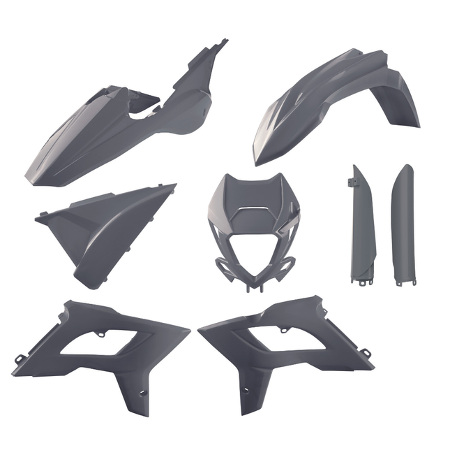 Polisport Motocross (MX) Restyling Kit for Beta RR 2T/4T (2018) Dirt Bike - OEM Quality, Durable, Flexible & Perfect Fit - Nardo Grey