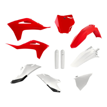 Polisport Motocross (MX) Replica Plastic Kit for GasGas EX/EX-F (2022-23) Dirt Bike – OEM Quality, Durable, Flexible & Perfect Fit – Red/White