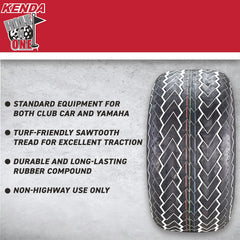 Kenda 277010N4 205/50-10 Pro Tour 4 Ply Tubeless Golf Cart Tires 4 Pack