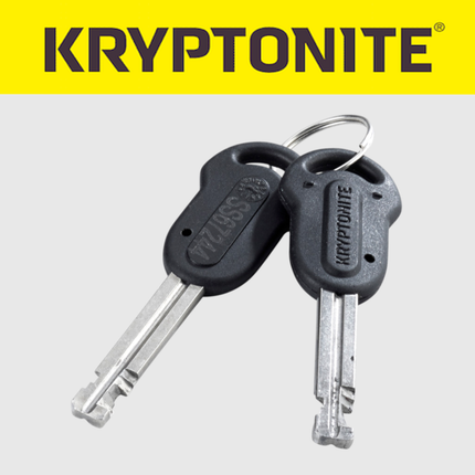 Kryptonite 998655 KryptoLok 10-S Disc Lock DFS, Yellow Motorcycle Disc Brake Lock with 10mm Hardened Drop-Forged Steel Pin, High-Security Disc-Style Cylinder, 2 Keys, Carrying Pouch with Belt Clip