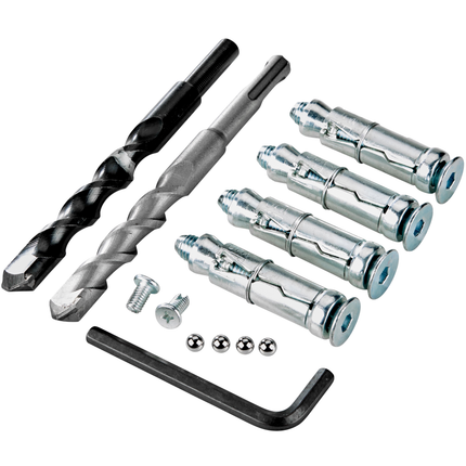 Kryptonite New York 1213 Cinch Ring Chain + Evolution Ground Anchor Bundle, 4.25 ft Long 14 mm Steel Chain & Disc Lock with Keys