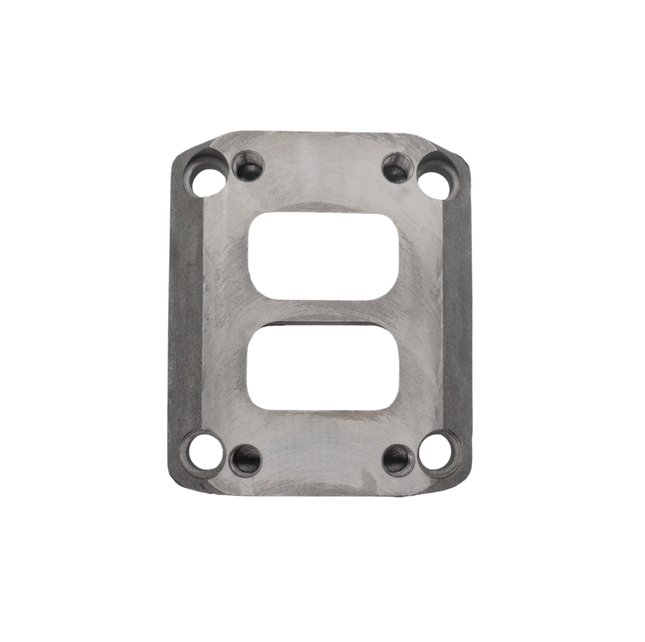 Diesel Power Source Divided T3 to T4 Turbo Flange Adapter – Cast Iron Exhaust Manifold Adapter Kit for Dodge Ram Cummins Diesel – Direct Bolt-On Performance Upgrade Turbo Conversion with Bolts & Studs