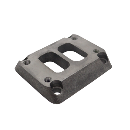 Diesel Power Source Divided T3 to T4 Turbo Flange Adapter – Cast Iron Exhaust Manifold Adapter Kit for Dodge Ram Cummins Diesel – Direct Bolt-On Performance Upgrade Turbo Conversion with Bolts & Studs