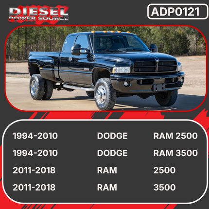 Diesel Power Source Divided T3 to T4 Turbo Flange Adapter – Cast Iron Exhaust Manifold Adapter Kit for Dodge Ram Cummins Diesel – Direct Bolt-On Performance Upgrade Turbo Conversion with Bolts & Studs