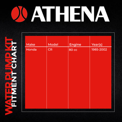 Athena P400210475001 Water Pump Gasket Rebuild Kit for Honda 80 CR 1985-2002 – Complete Gasket & Seal Rebuild Kit for Motocross Dirt Bikes