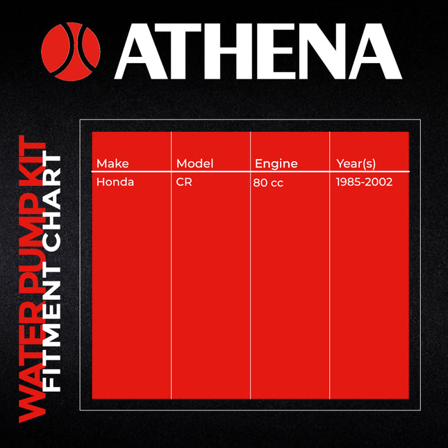 Athena P400210475001 Water Pump Gasket Rebuild Kit for Honda 80 CR 1985-2002 – Complete Gasket & Seal Rebuild Kit for Motocross Dirt Bikes