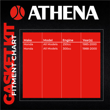 Athena P400210600300 Top End Gasket Kit for Honda 250/300 1985‑2000 – High‑Quality Cylinder, Head & Exhaust Gaskets for Reliable Top‑End Rebuilds