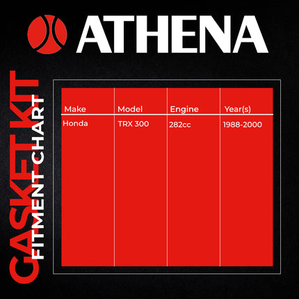 Athena P400210850300 Full Gasket Kit for Honda TRX 300 1988‑2000 – High‑Quality Engine Gasket Set for Reliable ATV Rebuilds (Oil Seals Not Included)