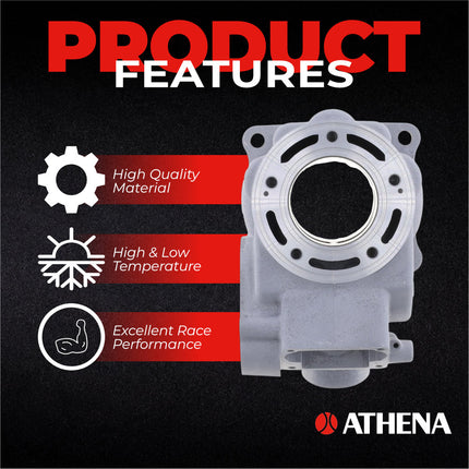 Athena P400250100001 Standard Bore Cylinder Kit (54mm, 125cc) - Premium 2-Stroke Top End Rebuild Kit with Piston & Gaskets, Compatible with Kawasaki. KX125 2003-2007