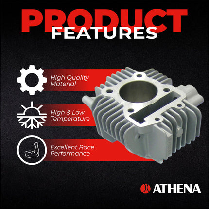 Athena P400250100005 130cc Big Bore Cylinder Kit (57mm Bore) - High-Performance Pit Bike Upgrade Kit, Converts 110cc to 130cc, Compatible with Kawasaki KLX110 & Suzuki DR-Z110