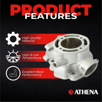 Athena P400250100007 80cc Big Bore Cylinder Kit with Cylinder Head (50mm Bore) - Premium 2-Stroke Performance Upgrade, Compatible with Kawasaki KX65 & Suzuki RM65 2000-2024