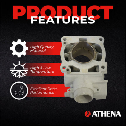 Athena P400250100011 144cc Big Bore Cylinder Kit with Cylinder Head (58mm Bore) - Premium 2-Stroke Performance Upgrade, Compatible with Kawasaki KX125 2003-2007