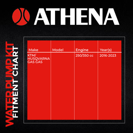 Athena P400270475012 Water Pump Gasket Rebuild Kit for KTM/HUSQ/GAS GAS 250/350 2016-2023 - Complete Gasket & Seal Rebuild Kit for Motocross Dirt Bikes
