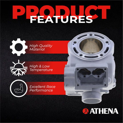 Athena P400485100008 Standard Bore Cylinder Kit (54mm, 125cc) - Premium 2-Stroke Top End Rebuild Kit with Forged Piston & Gaskets, Compatible with Yamaha YZ125 2001-2004