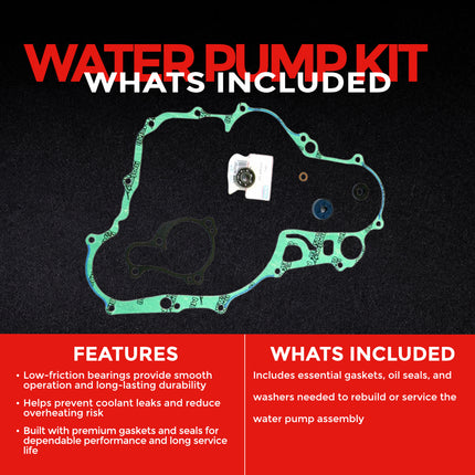 Athena P400485475011 Water Pump Gasket Rebuild Kit for Yamaha 450 WR-F / YZ-F 2014-2018 - Complete Gasket & Seal Rebuild Kit for Motocross Dirt Bikes