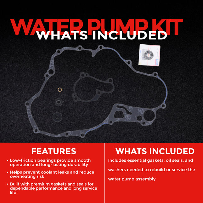 Athena P400485475012 Water Pump Gasket Rebuild Kit for Yamaha 450 WR-F / YZ-F 2018-2023 - Complete Gasket & Seal Rebuild Kit for Motocross Dirt Bikes