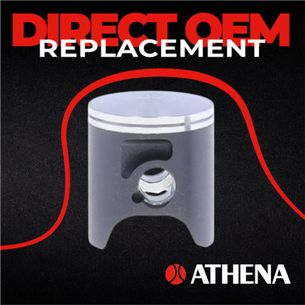 Athena P4C0435198001A Top End Piston Kit with Gasket Set for Yamaha YZ65 2018-2025, 43.44mm Cast 2-Stroke Piston Replacement Kit - Motocross Dirt Bikes