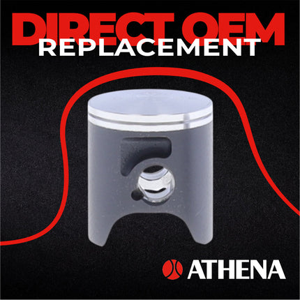 Athena P4C0435198001B Top End Piston Kit with Gasket Set for Yamaha YZ65 2018-2025, 43.44mm Cast 2-Stroke Piston Replacement Kit - Motocross Dirt Bikes