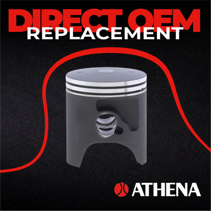 Athena P4C0445008001B Top End Piston Kit with Gasket Set for Kawasaki 65 KX 2000-2023 - 44.46 mm Cast 2-Stroke Piston Replacement Kit - Motocross Dirt Bikes