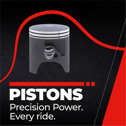 Athena P4C0445008001B Top End Piston Kit with Gasket Set for Kawasaki 65 KX 2000-2023 - 44.46 mm Cast 2-Stroke Piston Replacement Kit - Motocross Dirt Bikes