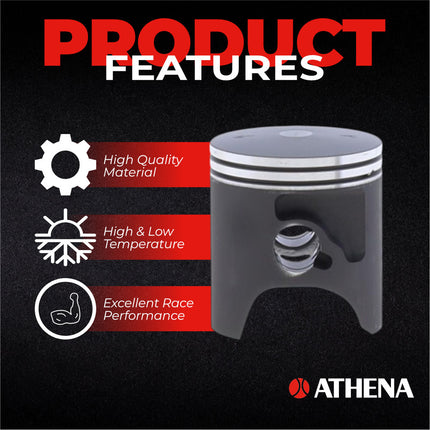 Athena P4C0445008001B Top End Piston Kit with Gasket Set for Kawasaki 65 KX 2000-2023 - 44.46 mm Cast 2-Stroke Piston Replacement Kit - Motocross Dirt Bikes