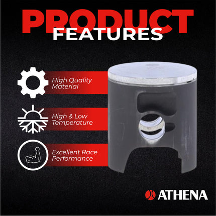 Athena P4C0475089003A Top End Piston Kit with Gasket Set for Yamaha 85 YZ 2002-2018 -  47.44 mm Cast 2-Stroke Piston Replacement Kit - Motocross Dirt Bikes