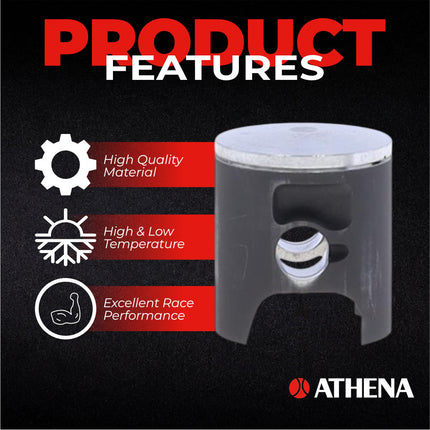 Athena P4C0475089003B Top End Piston Kit with Gasket Set for Yamaha 85 YZ 2002-2018 -  47.44 mm Cast 2-Stroke Piston Replacement Kit - Motocross Dirt Bikes
