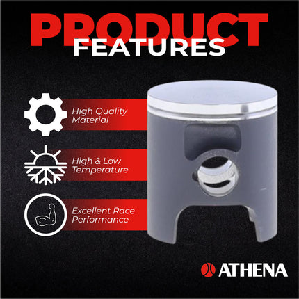Athena P4C0475199005A Top End Piston Kit with Gasket Set for Yamaha 85 YZ 2019-2023 - 47.45 mm Cast 2-Stroke Piston Replacement Kit - Motocross Dirt Bikes