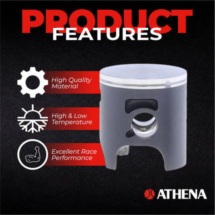 Athena P4C0485065003A Top End Piston Kit with Gasket Kit for Kawasaki 85 KX 2014-2023 - 48.44 mm Cast 2-Stroke Piston Replacement Kit - Motocross Dirt Bikes