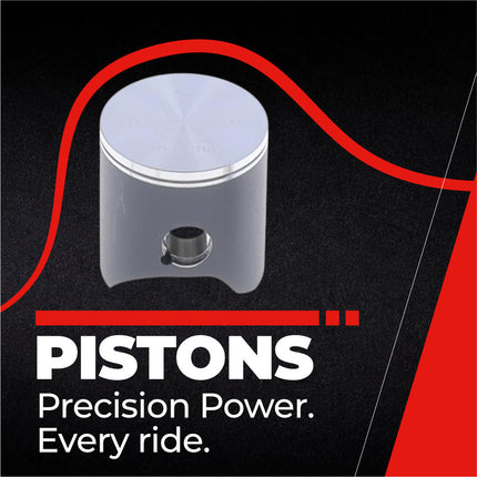 Athena P4C0540023020B Top End Piston Kit with Gasket Kit for KTM 125 SX 2002-2015 - 53.95 mm Cast 2-Stroke Piston Replacement Kit - Motocross Dirt Bikes
