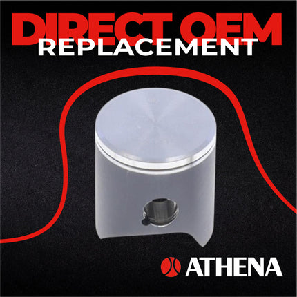 Athena P4C0540118014A Top End Piston Kit with Gasket Kit for Yamaha 125 YZ 2005-2021 - 53.95 mm Cast 2-Stroke Piston Replacement Kit - Motocross Dirt Bikes