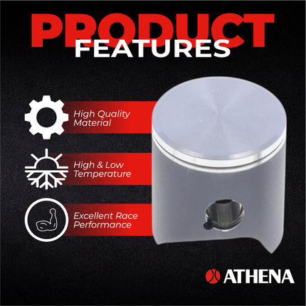 Athena P4C0540118014A Top End Piston Kit with Gasket Kit for Yamaha 125 YZ 2005-2021 - 53.95 mm Cast 2-Stroke Piston Replacement Kit - Motocross Dirt Bikes
