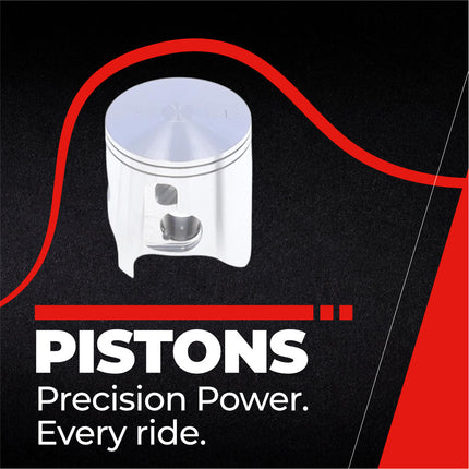 Athena P4F0664267019B Top End Piston Kit with Gasket Kit for Yamaha 250 YZ 1999-2023 - 66.35 mm Forged 2-Stroke Piston Replacement Kit - Motocross Dirt Bikes