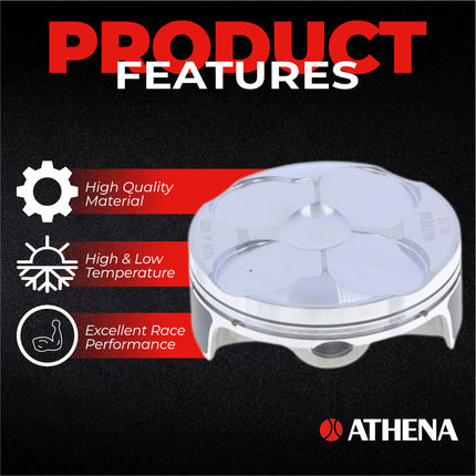 Athena P5F0768245001A Top End Piston Kit with Gasket Kit for Honda 250 CRF-R 2010-2013 - 76.75 mm Forged 4-Stroke Piston Replacement Kit - Motocross Dirt Bikes