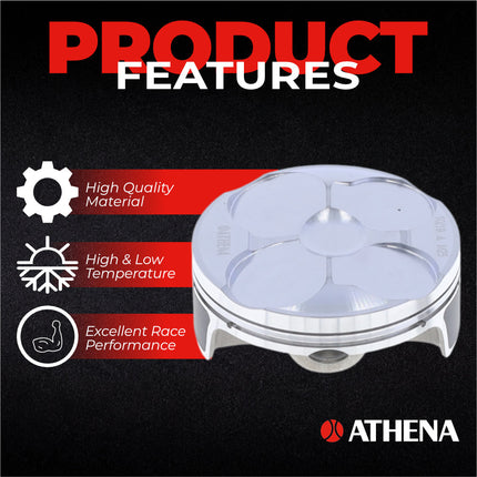 Athena P5F0768245001B Top End Piston Kit with Gasket Kit for Honda 250 CRF-R 2010-2013 - 76.76 mm Forged 4-Stroke Piston Replacement Kit - Motocross Dirt Bikes