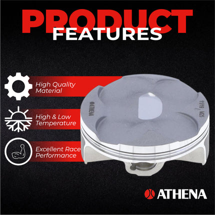 Athena P5F0768245003B Top End Piston Kit with Gasket Kit for Honda 250 CRF-R 2016-2017 - 76.76 mm Forged 4-Stroke Piston Replacement Kit - Motocross Dirt Bikes