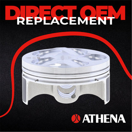 Athena P5F0770039007A Top End Piston Kit with Gasket Kit for Yamaha 250 WR-F / YZ-F 2008-2013 - 76.96 mm Forged 4-Stroke Piston Replacement Kit - Motocross Dirt Bikes
