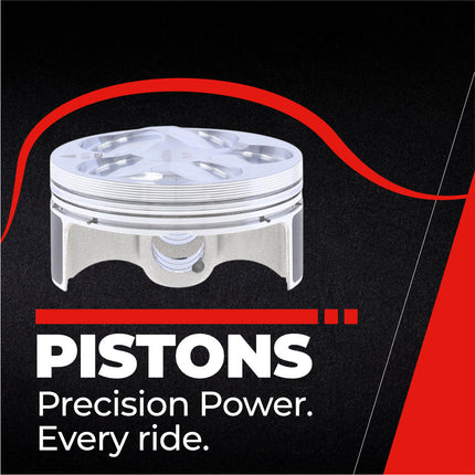 Athena P5F0770039007B Top End Piston Kit with Gasket Kit for Yamaha 250 WR-F / YZ-F 2008-2013 - 76.97 mm Forged 4-Stroke Piston Replacement Kit - Motocross Dirt Bikes