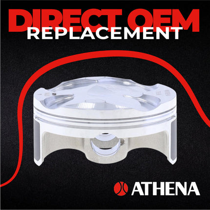 Athena P5F0770039007A Top End Piston Kit with Gasket Kit for Yamaha 250 WR-F / YZ-F 2016-2018 - 76.96 mm Forged 4-Stroke Piston Replacement Kit - Motocross Dirt Bikes