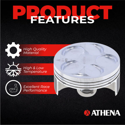 Athena P5F0770039007A Top End Piston Kit with Gasket Kit for Yamaha 250 WR-F / YZ-F 2016-2018 - 76.96 mm Forged 4-Stroke Piston Replacement Kit - Motocross Dirt Bikes